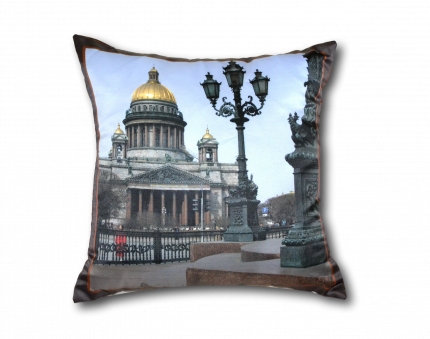 подушка с фотопечатью Исаакиевская площадь 40*40см